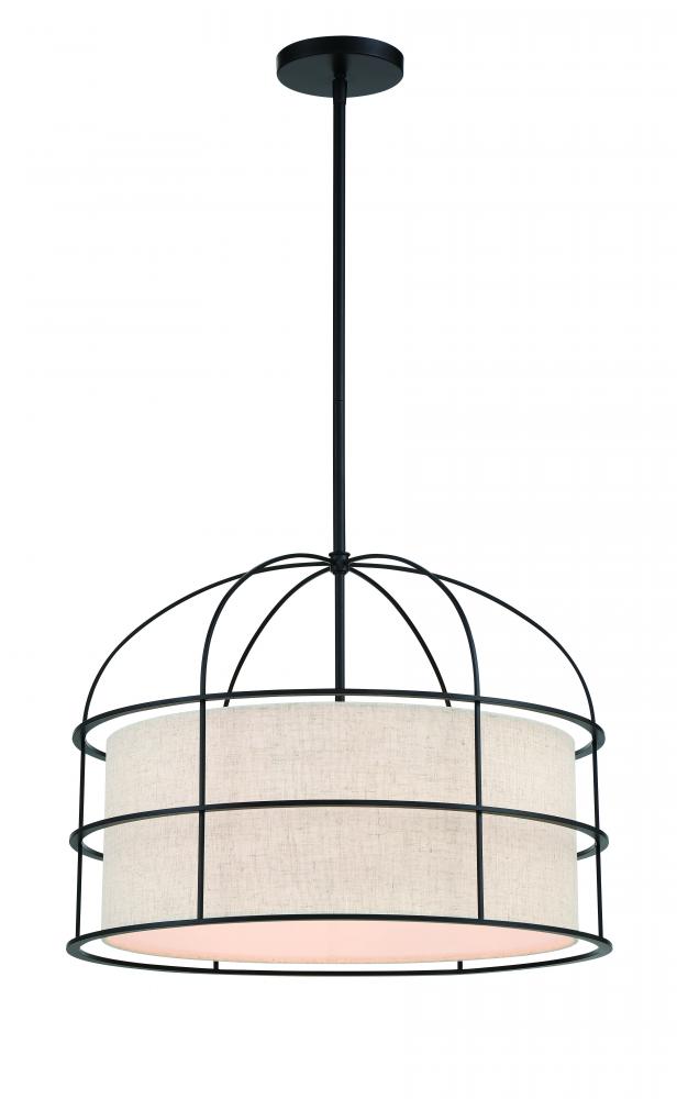Gateway Park - 5 Light Convertible Pendant / Semi Flush