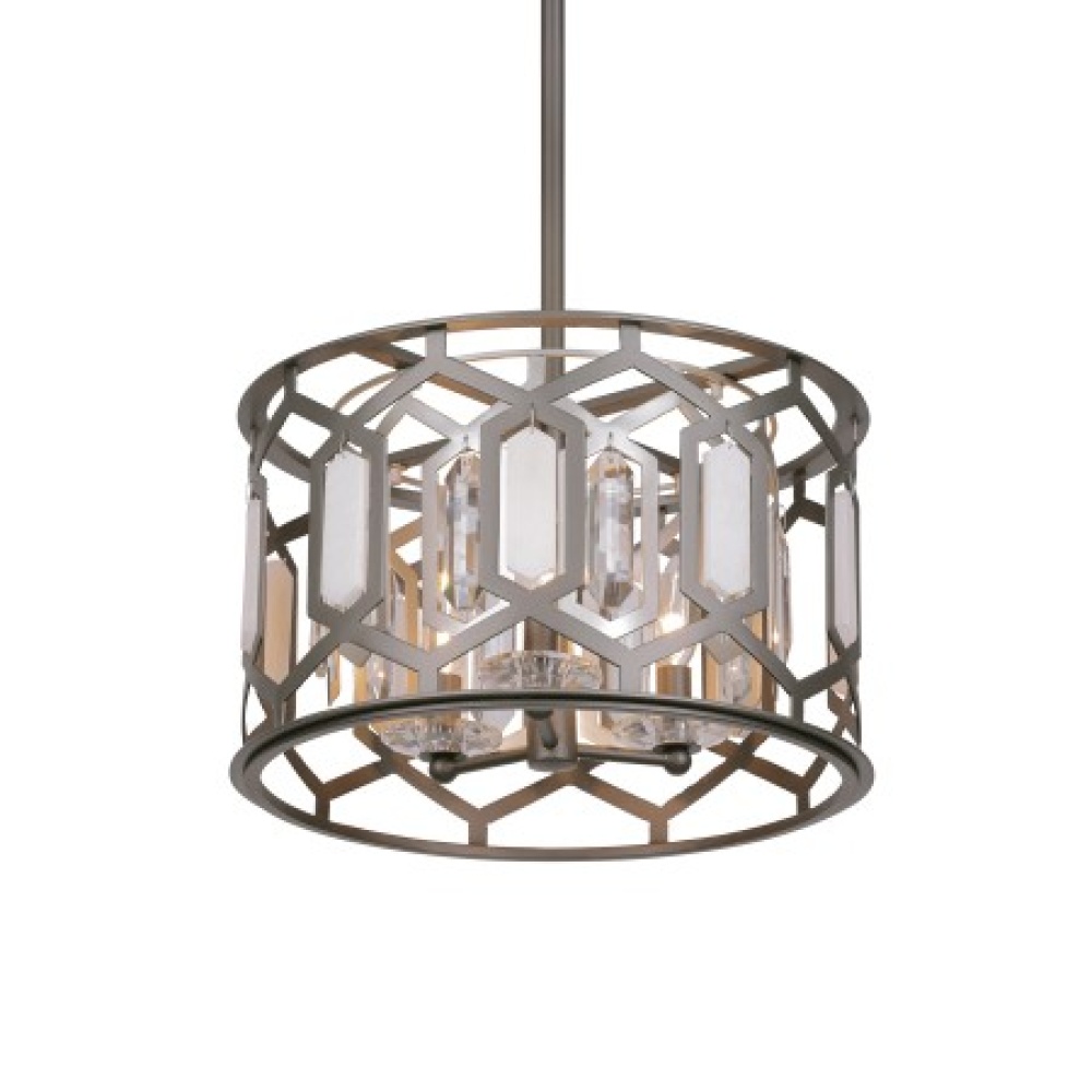 Hexly - 3 Light Semi Flush and Pendant
