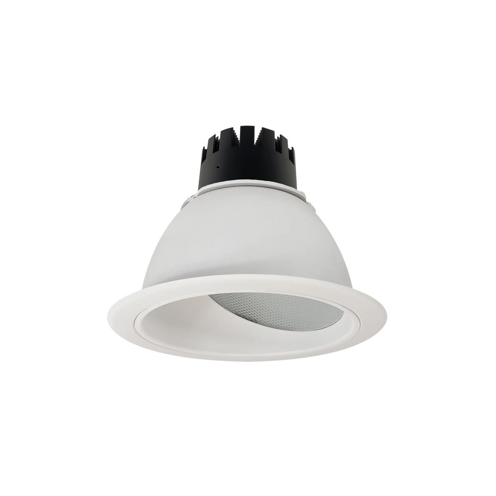 6" Sapphire III Round Wall Wash Reflector, 1500lm, 4000K, Flood Optic, Matte Powder White