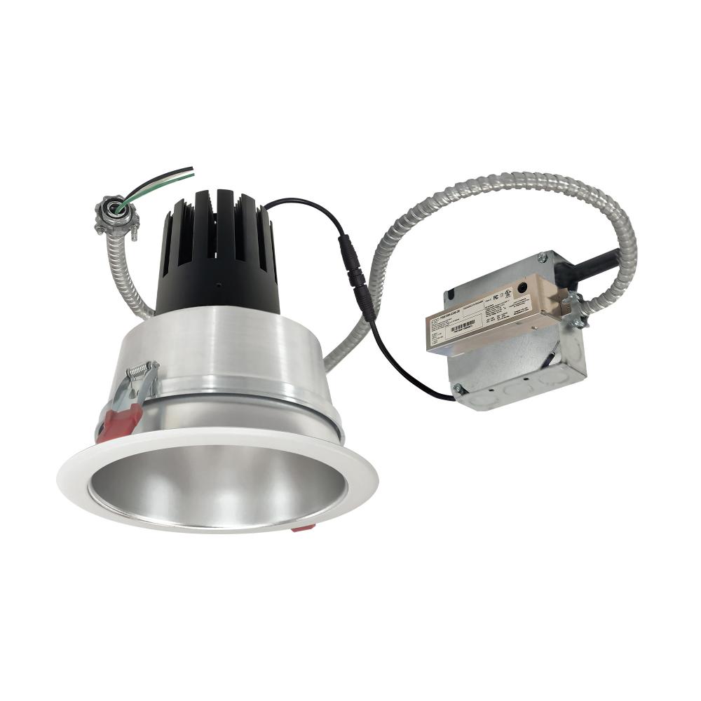 6" Sapphire III Retrofit, Haze Reflector/Matte Powder White Flange, 120V; Phase Dimming, 3500lm