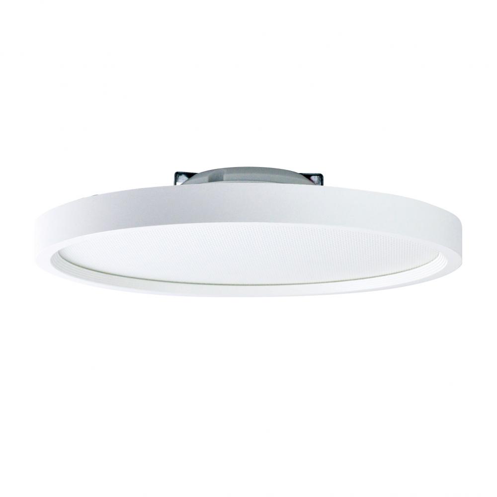 7" SURF Round LED Surface Mount with Dedicated CCT, 1100lm / 14W, 3000K, Matte Powder White
