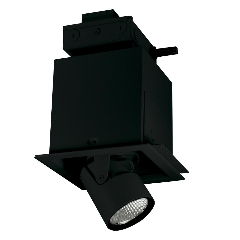 Pull-Down LED Trimless 1-Head MLS, 30W / 2100lm per Head, Flood, 2700K, Black, 277V 0-10V Dimming
