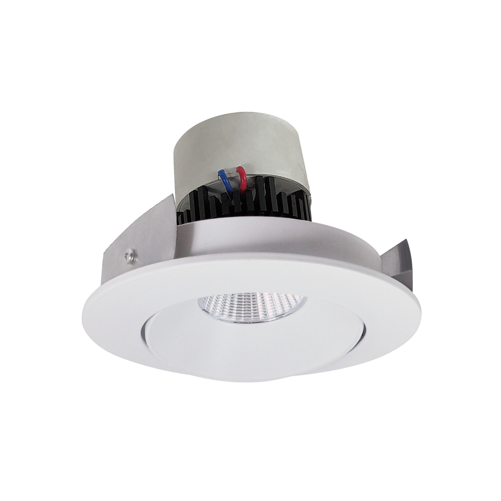 4" Pearl 120V LED Round Adjustable Cone Retrofit, 1250lm / 10W, 2700K, Bright White Reflector /