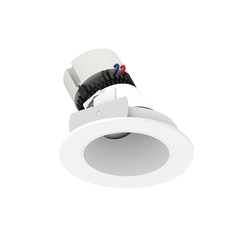 4" Pearl 120V LED Round Adjustable Slot Retrofit, 1050lm / 10W, 2700K, Bright White Reflector /