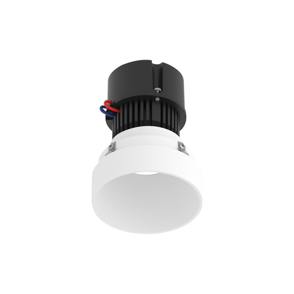 4" Pearl 120V LED Round Trimless Retrofit Downlight, 1150lm / 10W, 2700K, Warm White Finish
