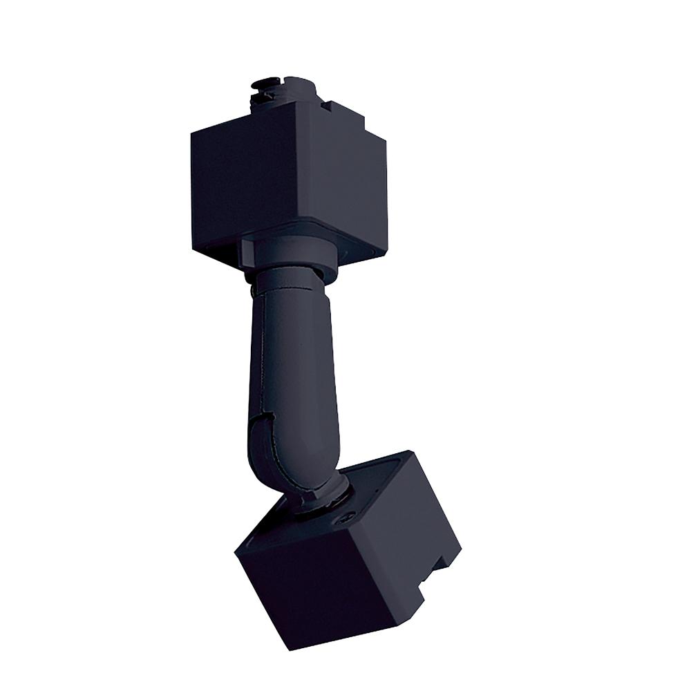Sloped Track Head Adapter for J-Style Track Head to H-Style Track Systems, Black Finish