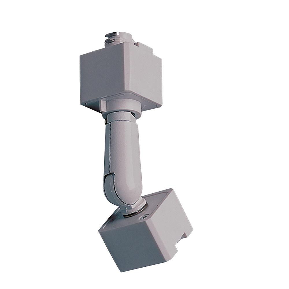 Sloped Track Head Adapter for J-Style Track Head to H-Style Track Systems, Silver Finish
