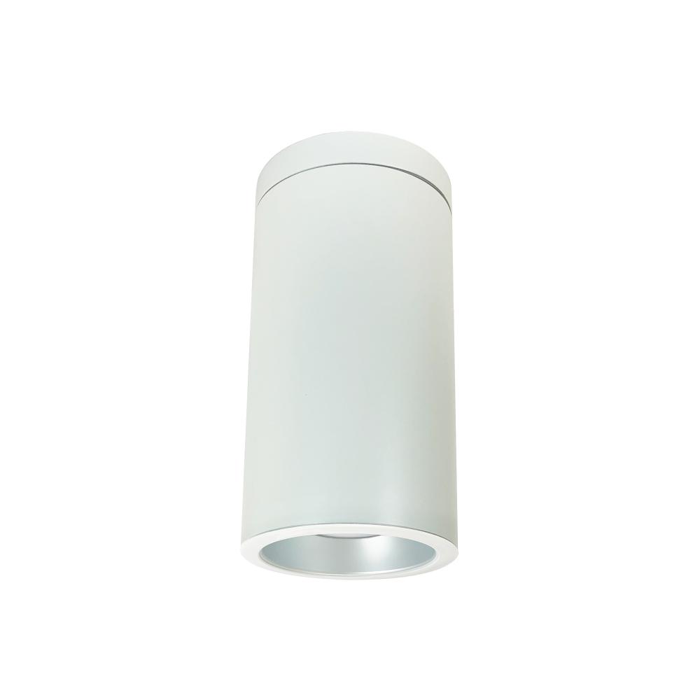 6" Cobalt Surface Mount Cylinder, White, 1000L, 3000K, Haze/White Reflector, 120V Triac/ELV