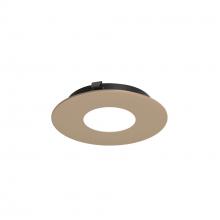 Nora NAPF-3RPHWD/FL - 3" Apollo Round Flanged Pinhole Trim with Frosted Lens, Wheat Diffused Finish