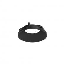 Nora NAPT-3RDNB/FL - 3" Apollo Round Flangeless Downlight Trim with Frosted Lens, Black Finish