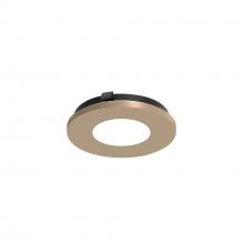 Nora NAPT-3RPHWD/FL - 3" Apollo Round Flangeless Pinhole Trim with Frosted Lens, Wheat Diffused Finish