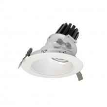 Nora NC3-69L435FMPW - 6" Sapphire III Round Adjustable Reflector, 3500lm, 3500K, Flood Optic, Matte Powder White