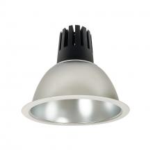 Nora NC3-81L435FDMPW - 8" Sapphire III Round Open Reflector, 3500lm, 3500K, Flood Optic, Diffused Clear Reflector/Matte