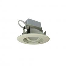 Nora NLCBC-46930XWW - 4" Cobalt Adjustable LED Retrofit, 1000lm / 12W, 3000K, White Reflector / White Flange