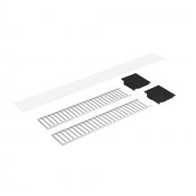 Nora NLUD-4LOUVAB - Louver Accessory Set for NLUD-4334, Aluminum Louver, Black End Caps