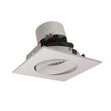 Nora NPR-4SC35XWW - 4" Pearl 120V LED Square Adjustable Cone Retrofit, 1250lm / 10W, 3500K, Warm White Reflector /