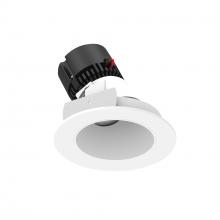 Nora NPRLV-4RSLA40XMPW - 4" Pearl 12V LED Round Adjustable Slot Retrofit, 1050lm / 10W, 3000K, Bright White Reflector /
