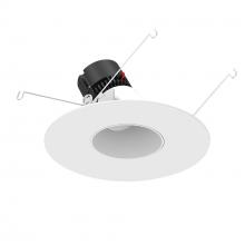 Nora NPRLV-56RSLA35XMPW - 5"/6" Pearl 12V LED Round Adjustable Slot Retrofit, 1000lm / 10W, 3500K, Bright White