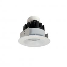 Nora NRMC3-41L135NMPW - 4" Marquise III Retrofit, Matte Powder White Reflector/Matte Powder White Flange, 120-277V;