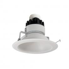 Nora NRMC3-61L127NMPW - 6" Marquise III Retrofit, Matte Powder White Reflector/Matte Powder White Flange, 120-277V;