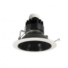 Nora NRMC3-62L140FBW - 6" Marquise III Retrofit, Black Baffle/White Flange, 120V input; Triac/ELV Dimming, 1300lm /
