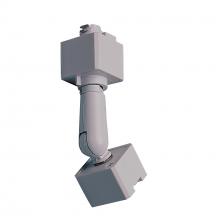 Nora NT-334S - Sloped Track Head Adapter for J-Style Track Head to H-Style Track Systems, Silver Finish