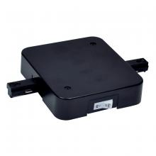 Nora NT-2358B/7.5A - In-Line Feed with Circuit Breaker, Two-Circuit Track, 7.5 Amps, Black Finish