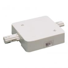 Nora NT-358W/5A - In-Line Feed w/ Circuit Limiter, 5 Amps, One-Circuit Track, White Finish