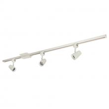 Nora NTLE-870940W - 4-ft Track Pack with (3) MAC 800lm LED Track Heads, 4000K, White Finish