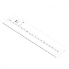 Nora NUDA-16TWMPW/USB - 16" 120V Adjustable LEDUR Under Cabinet with Selectable CCT & USB Ports, Matte Powder White