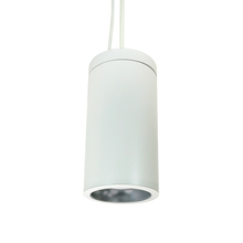 Nora NYLD2-6P10135DWW4 - 6" Cobalt Pendant Mount Cylinder, White, 1000L, 3500K, Diffused/White Reflector, 120V