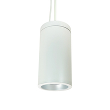 Nora NYLD2-6P10140HZWW - 6" Cobalt Pendant Mount Cylinder, White, 1000L, 4000K, Haze/White Reflector, 120V Triac/ELV