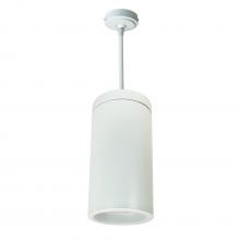 Nora NYLD2-6P10235WWW4 - 6" Cobalt Pendant Mount Cylinder, White, 1000L, 3500K, White Baffle, 120V Triac/ELV/0-10V & 277V