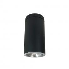 Nora NYLD2-6S10135NNB - 6" Cobalt Surface Mount Cylinder, Black, 1000L, 3500K, Natural Metal Reflector, 120V Triac/ELV