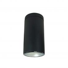 Nora NYLS3-6S1L440SC12HBB - 6" Sapphire III Surface Mount Black Cylinder, Haze Reflector/Black Flange, 120-277; 0-10V
