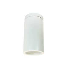 Nora NYLS3-6S1L535NP01WWW - 6" Sapphire III Surface Mount White Cylinder, Matte Powder White Reflector/Matte Powder White