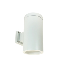 Nora NYLS3-6W1L635NC12WWW - 6" Sapphire III Wall Mount White Cylinder, Matte Powder White Reflector/Matte Powder White