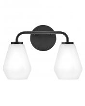 Lark 85502BK - Small Two Light Vanity