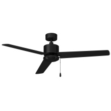 RP Lighting Plus Fans 1046-1MBK-MBK - Aldea III 52" 3 Blade Indoor Ceiling Fan