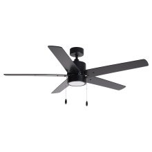RP Lighting Plus Fans 1065LED-MBK-MBK - Aldea V 52" 5 Blade Indoor Ceiling Fan