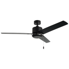 RP Lighting Plus Fans 1067MBK-MBK - Aldea VII 52" 3 Blade Indoor/Outdoor Ceiling Fan