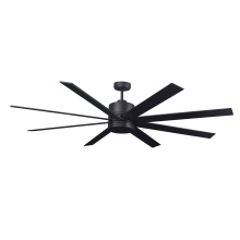 RP Lighting Plus Fans 1086W-MBK-MBK-WC - Arctic III 68" 8 Blade Indoor/Outdoor Ceiling Fan