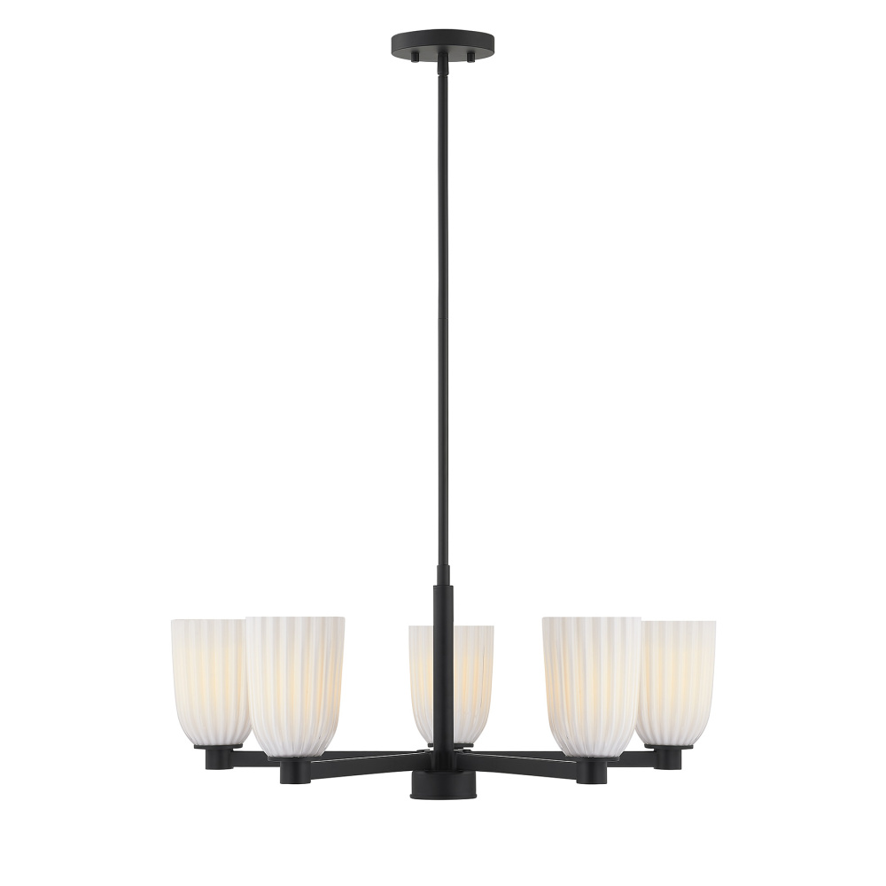 Baldwin 5-Light Chandelier in Matte Black