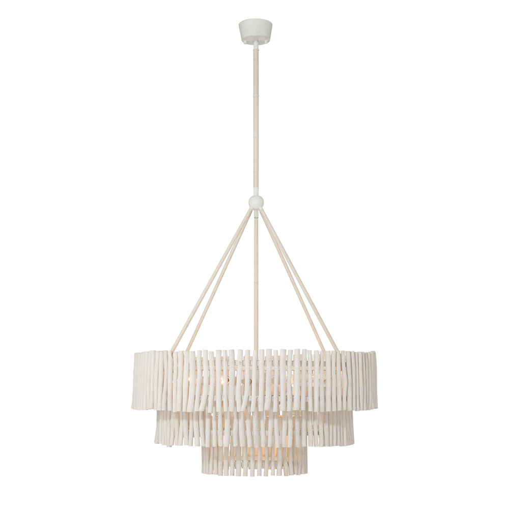 Phong 9-Light Chandelier in Blanco