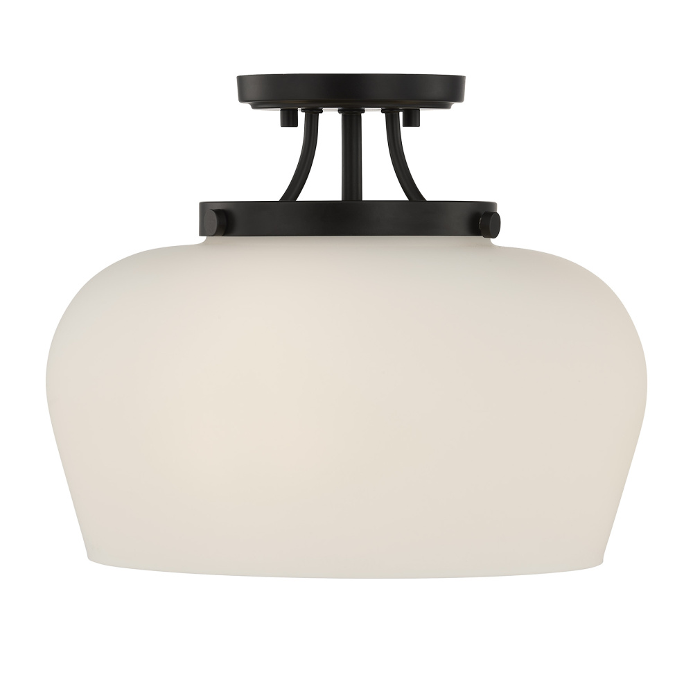 Octave 3-Light Ceiling Light in Matte Black