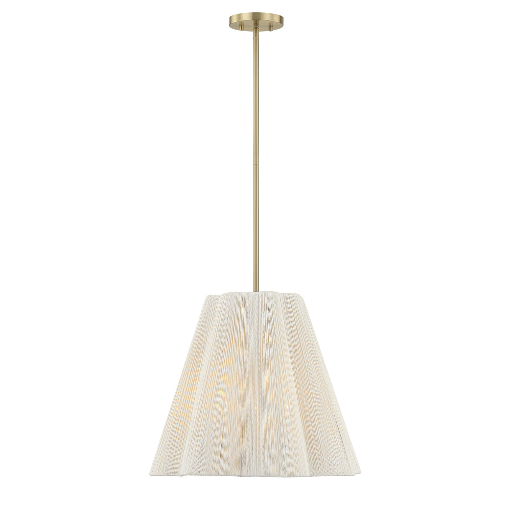 Rosa 4-Light Pendant in Noble Brass