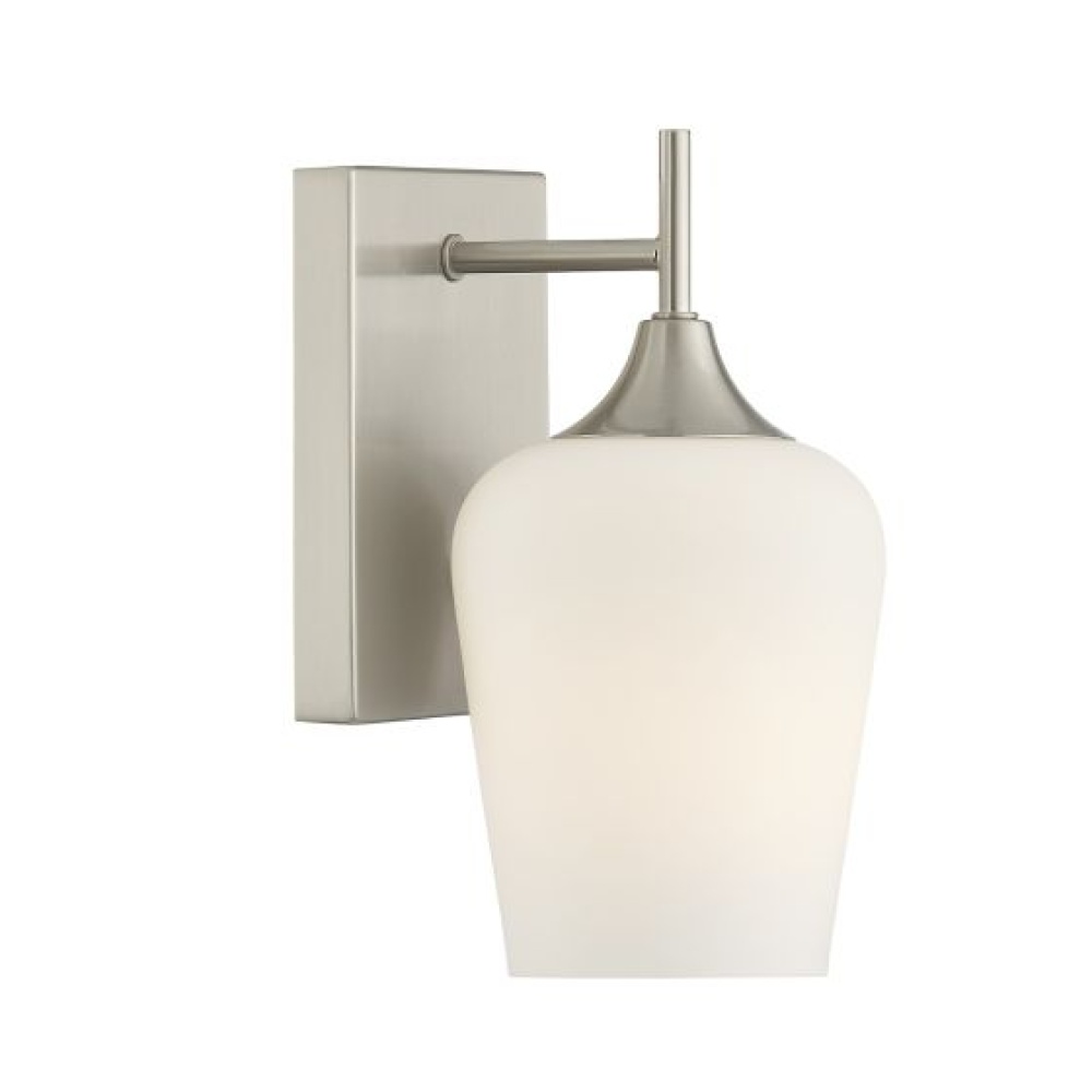 Octave 1-Light Wall Sconce in Satin Nickel
