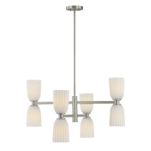 Savoy House 1-1248-8-SN - Baldwin 8-Light Chandelier in Satin Nickel