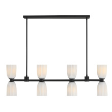 Savoy House 1-1249-8-89 - Baldwin 8-Light Linear Chandelier in Matte Black
