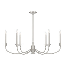 Savoy House 1-1500-6-SN - Coventry 6-Light Chandelier in Satin Nickel